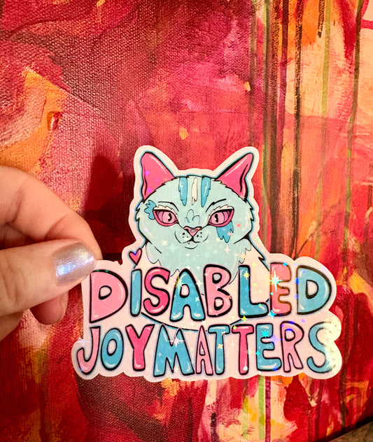 Handmade Disabled Joy Matters Sticker