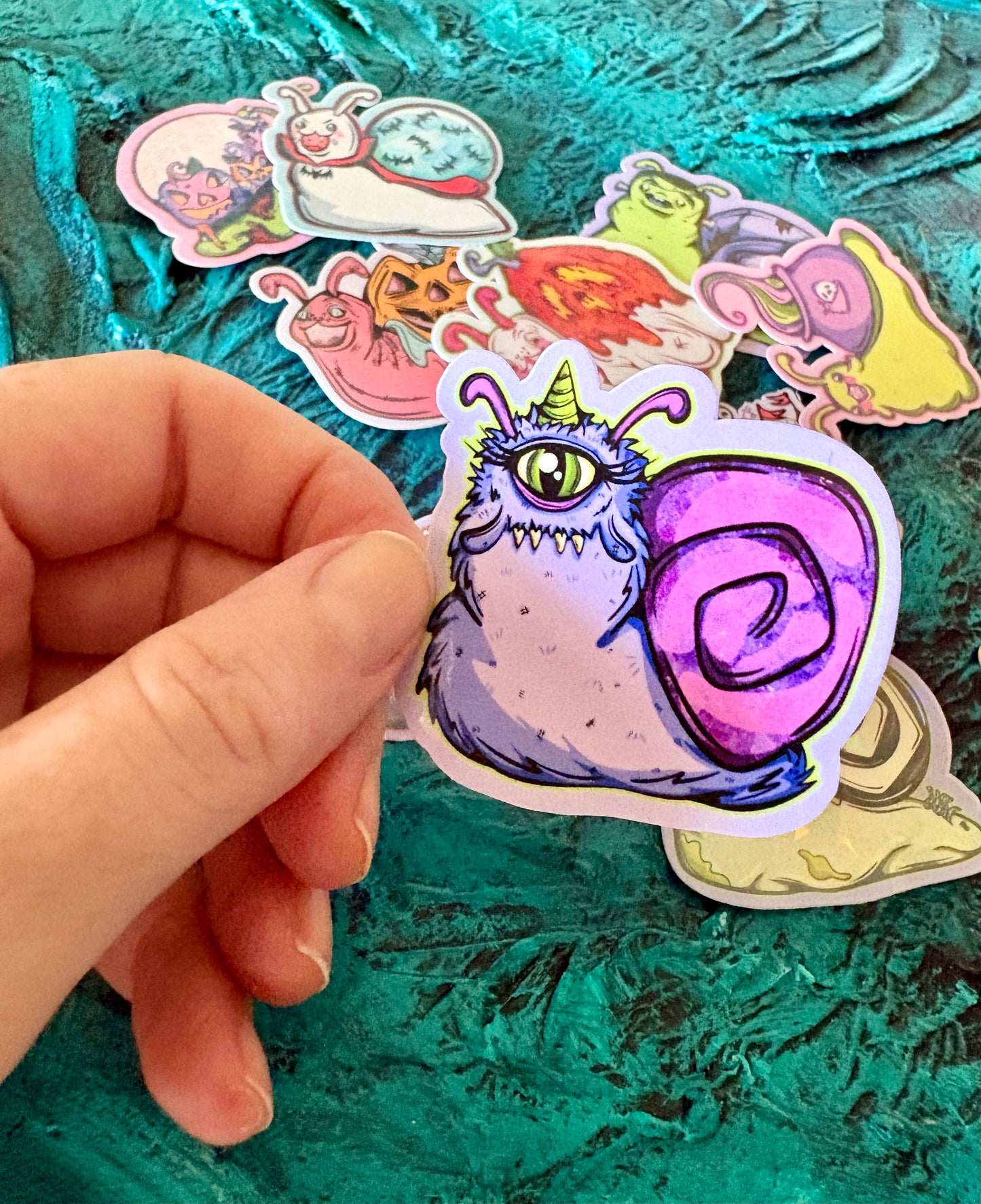 Spooky Snail Mail Mini Stickers