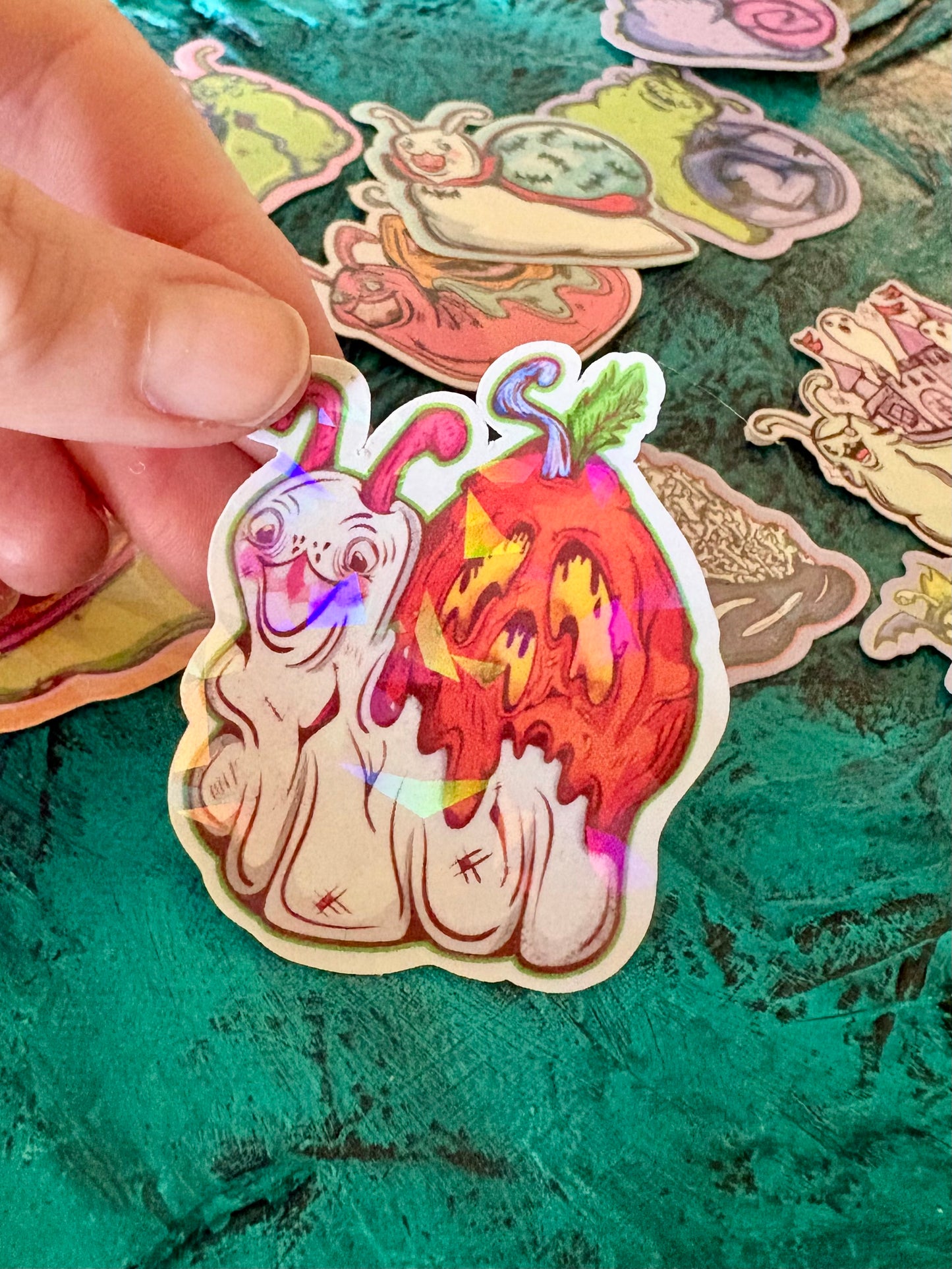 Spooky Snail Mail Mini Stickers