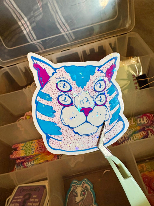 Alien Cat Sticker Set