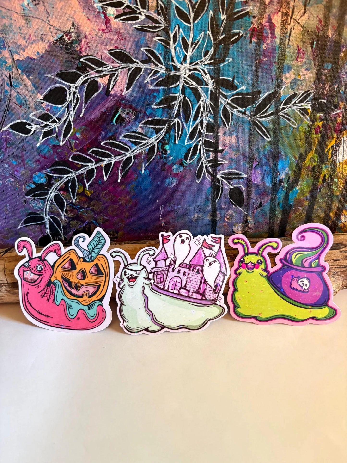 Whimsical Snail Sticker Set 002