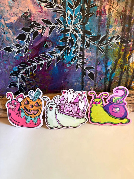 Whimsical Snail Sticker Set 002