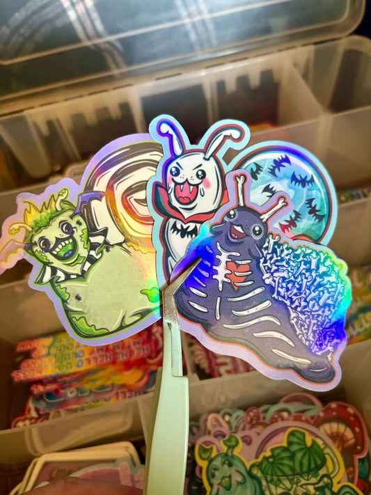 Whimsical Snail Sticker Set 004