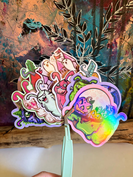 Whimsical Snail Sticker Set 005
