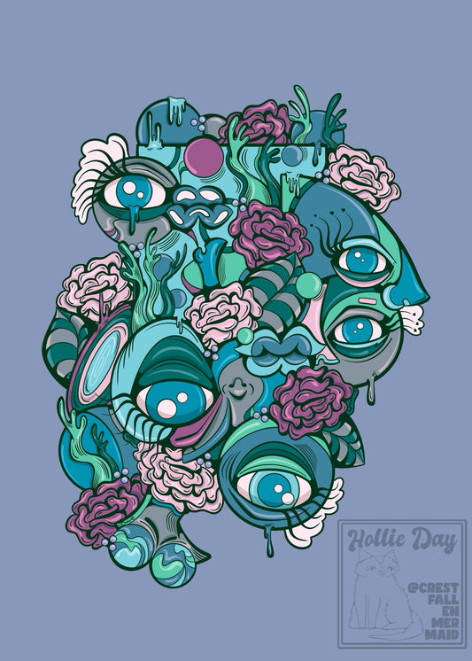 5x7 Signed Print Aquamarine