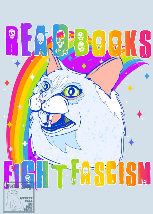 5x7 Signed Print Read Books Fight Fascists