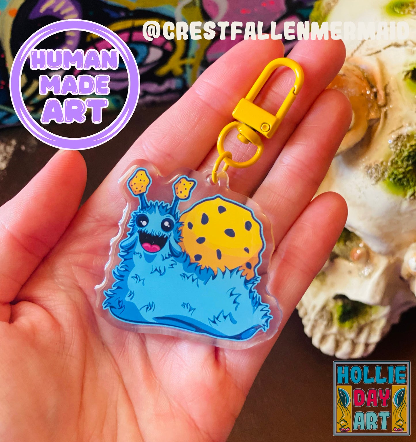 Cookie Snail Keychain