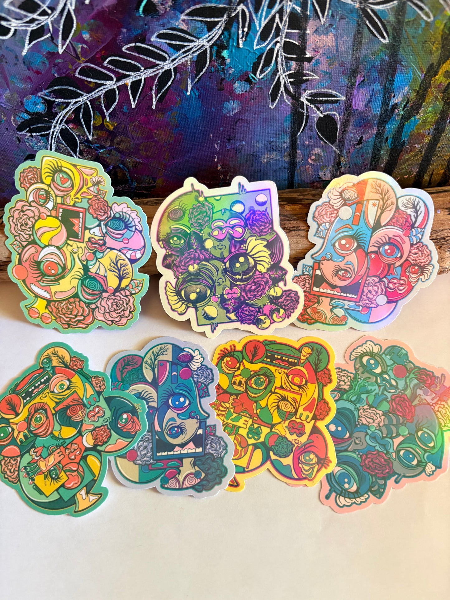 Chaotic Cubism Sticker Set