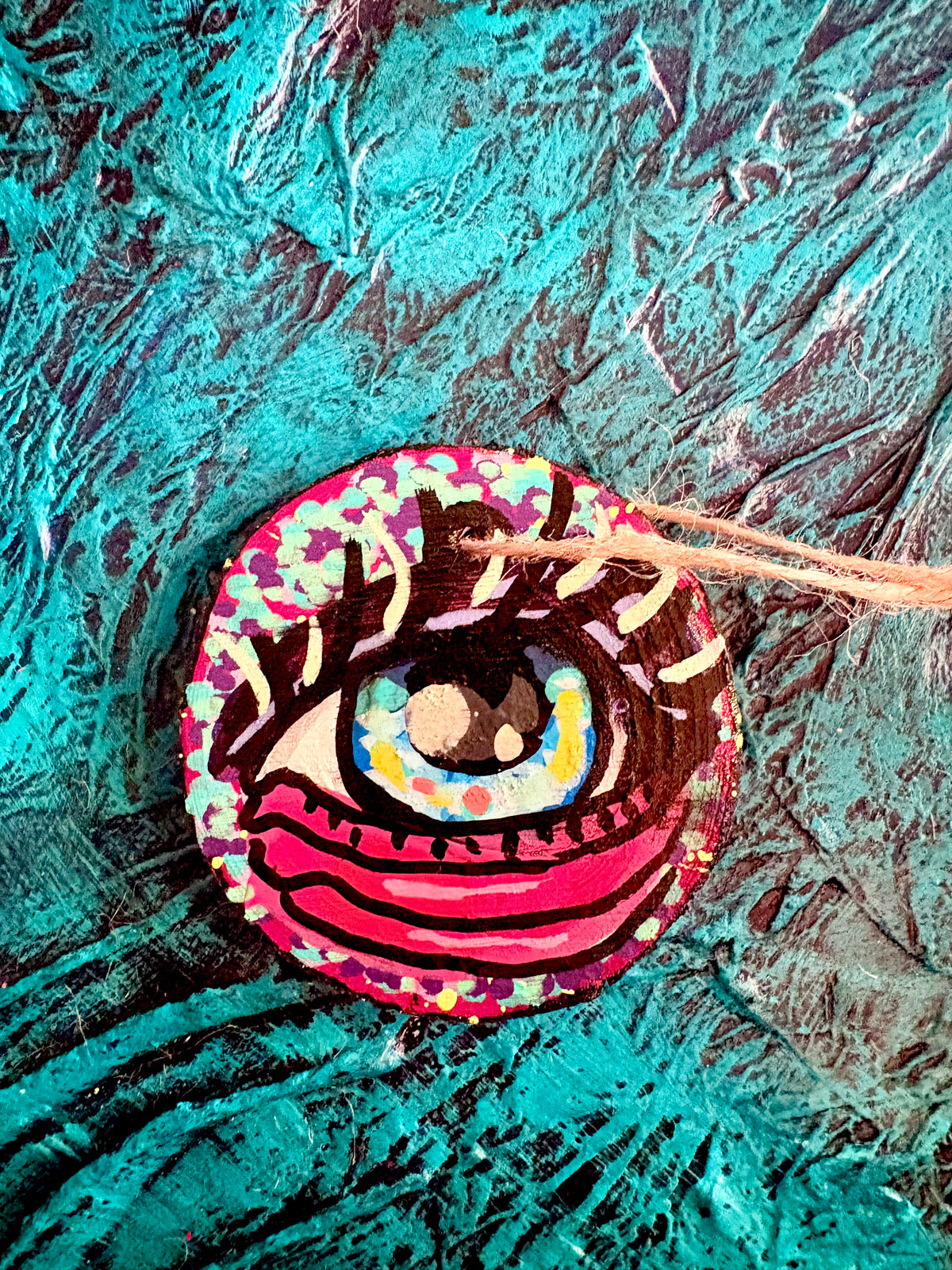 Hand Painted Wooden Ornament 002
