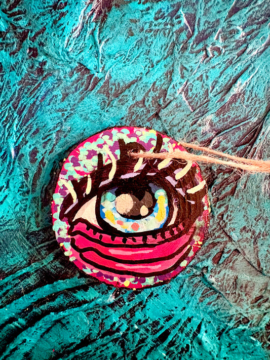 Hand Painted Wooden Ornament 002