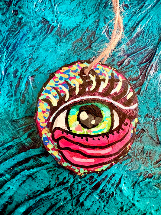 Hand Painted Wooden Ornament 003