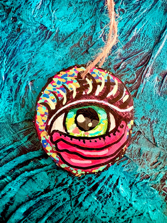 Hand Painted Wooden Ornament 003