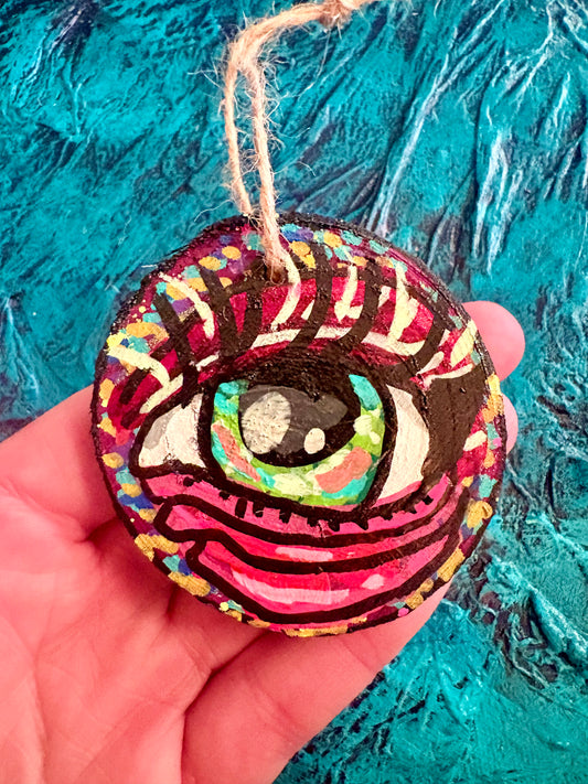 Hand Painted Wooden Ornament 005