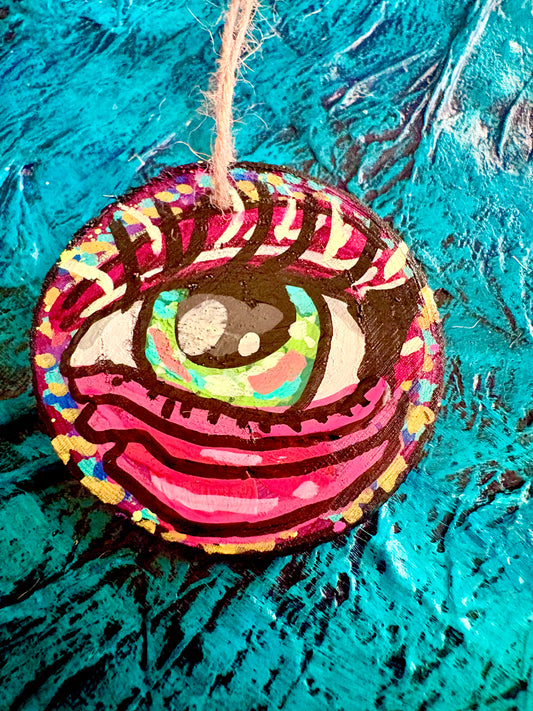 Hand Painted Wooden Ornament 005