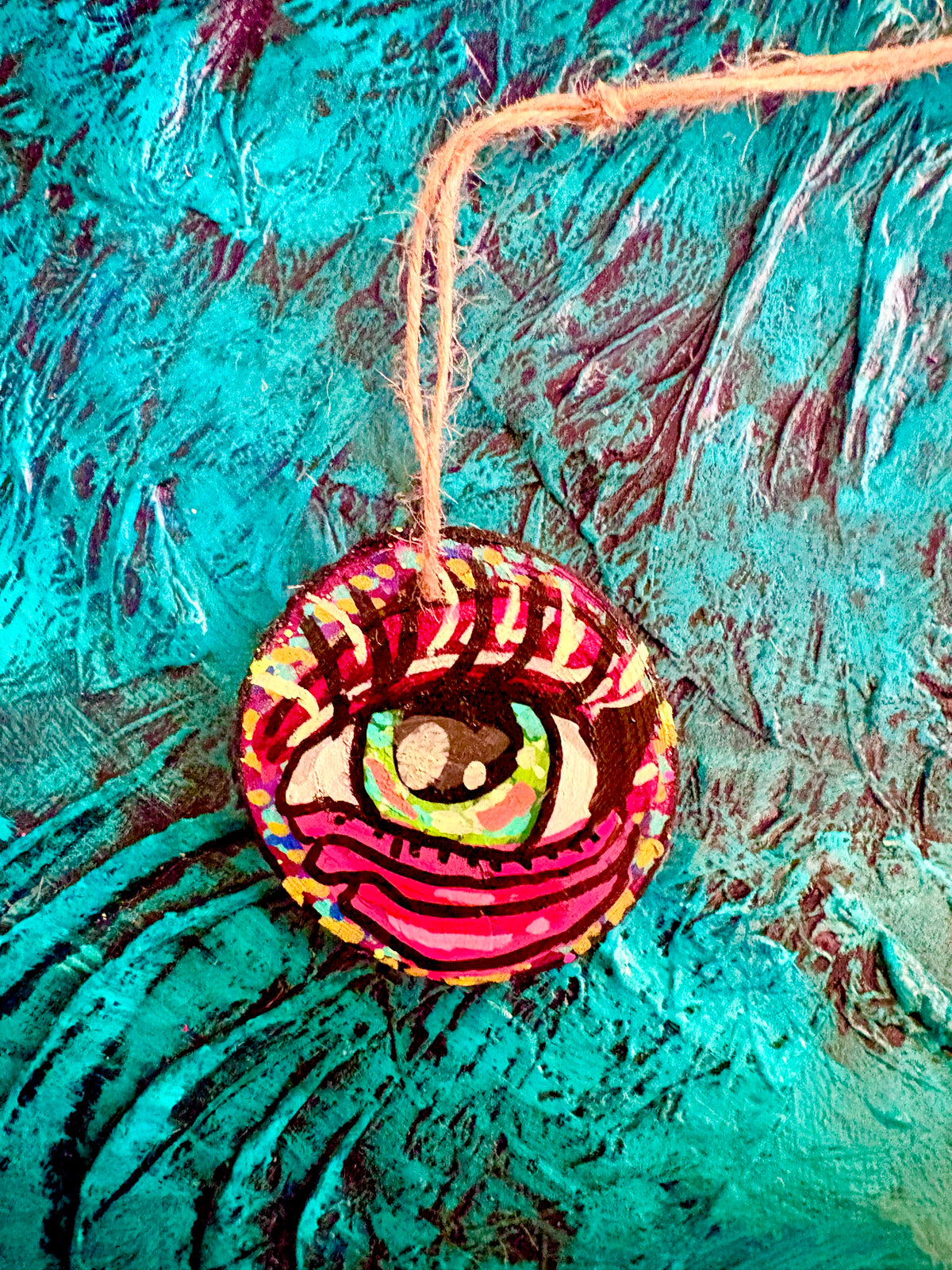 Hand Painted Wooden Ornament 005