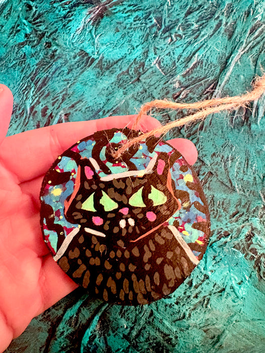 Hand Painted Wooden Ornament 008