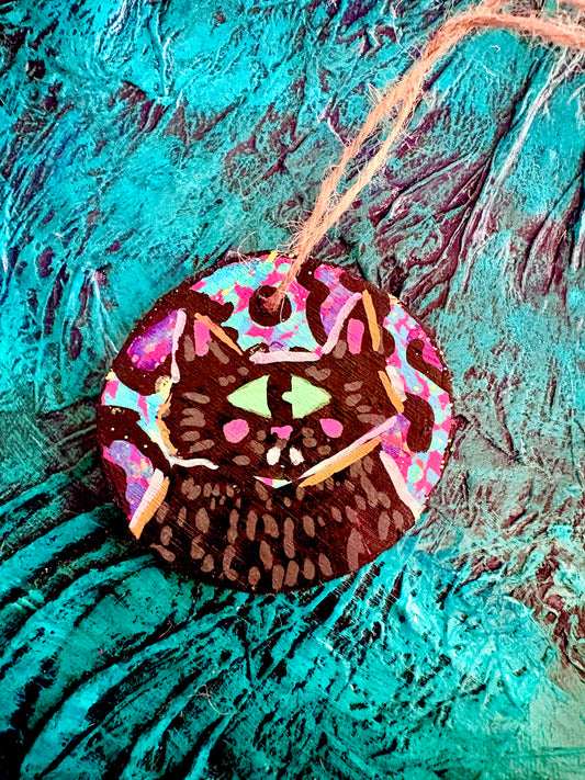 Hand Painted Wooden Ornament 009