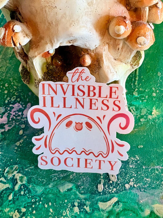 Invisible Illness Society Sticker: Handmade Holographic Vinyl