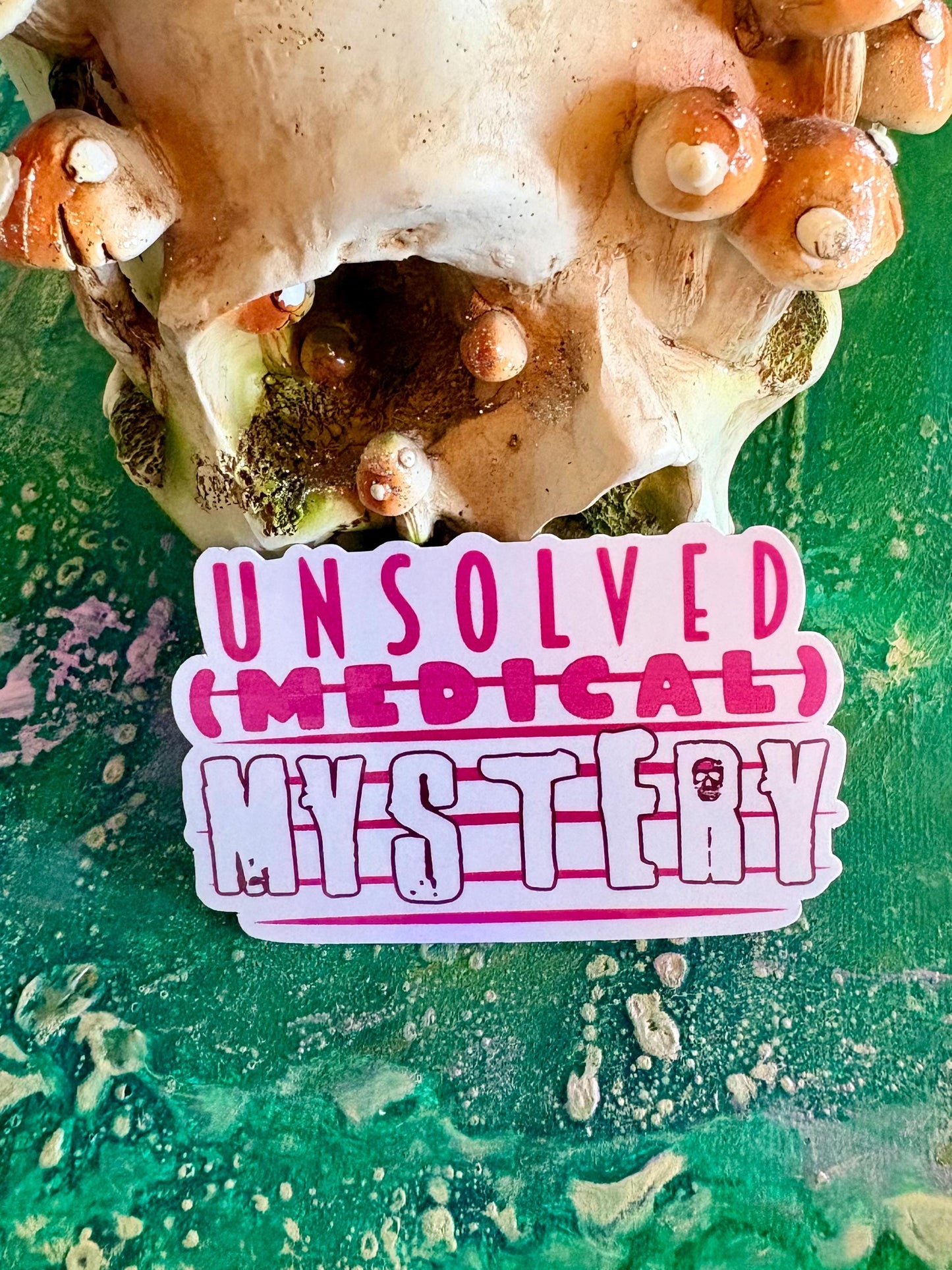 Unsolved Medical Mystery Sticker: Disability Awareness, Chronic Illness | Hollie Day Artist