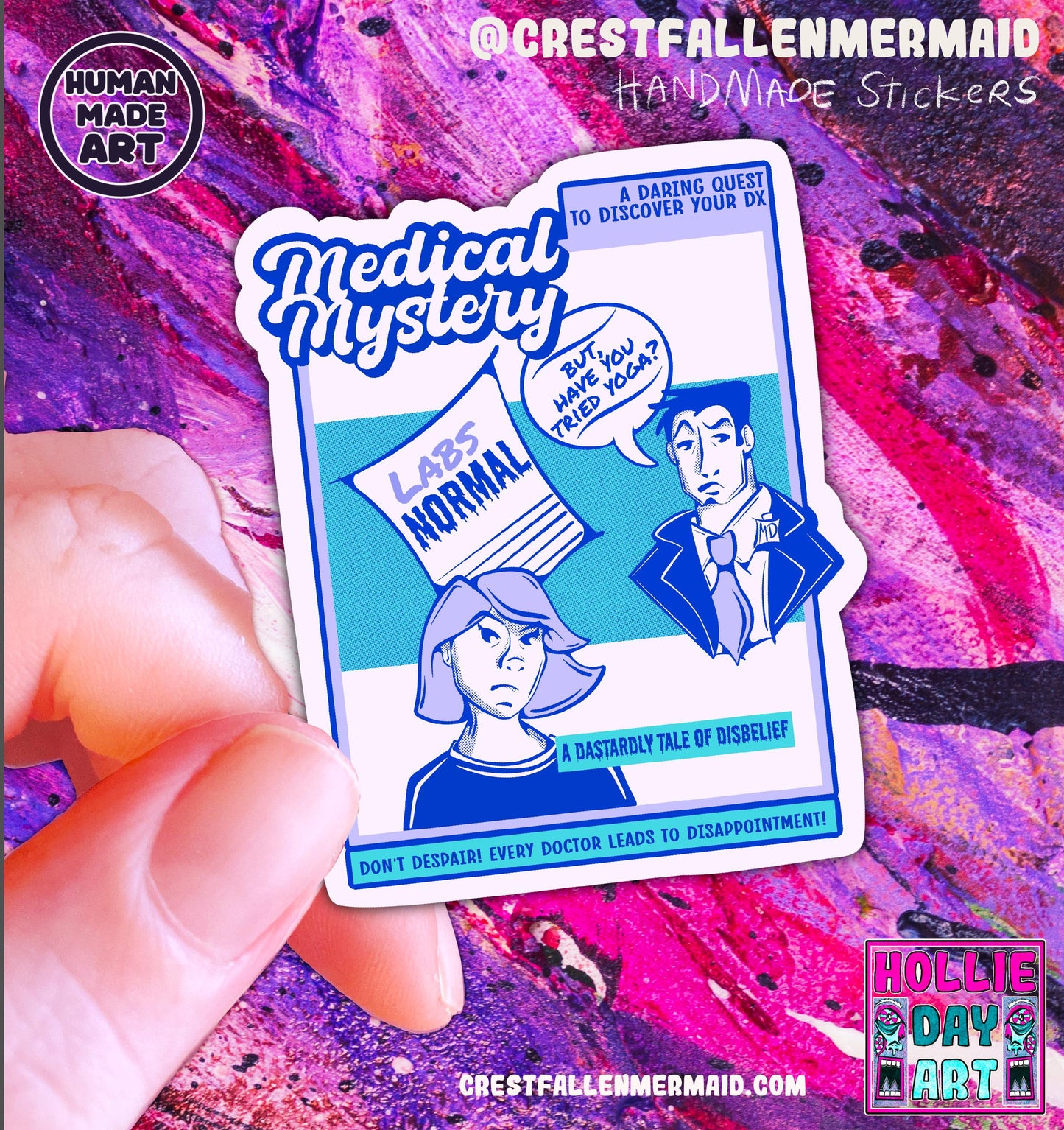 Handmade Medical Mystery Sticker